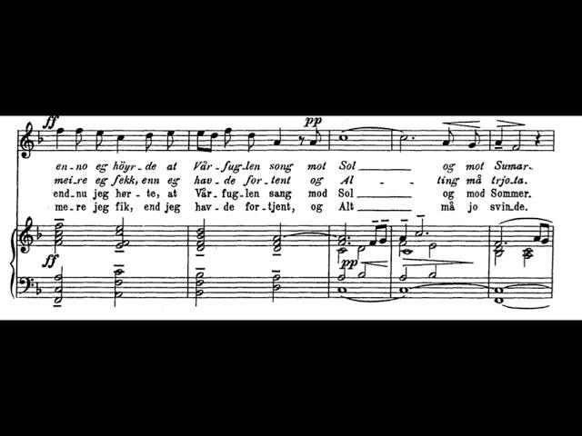 Våren (E. Grieg) Score Animation