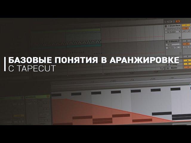 Базовые понятия в аранжировке с Tapecut