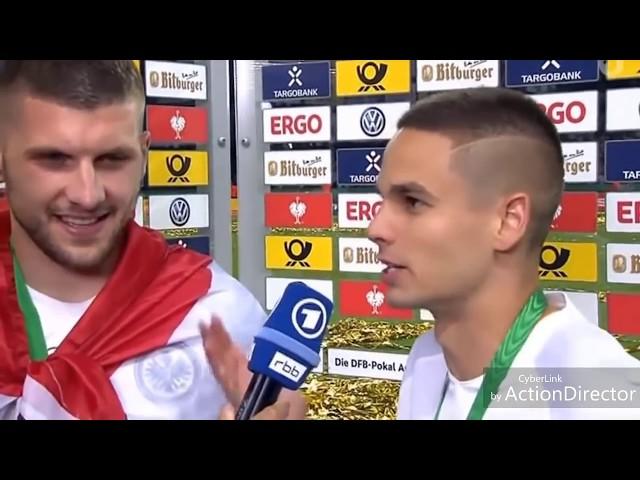 ANTE REBIC und GACINOVIC im INTERVIEW nach POKAL SIEG gegen BAYERN