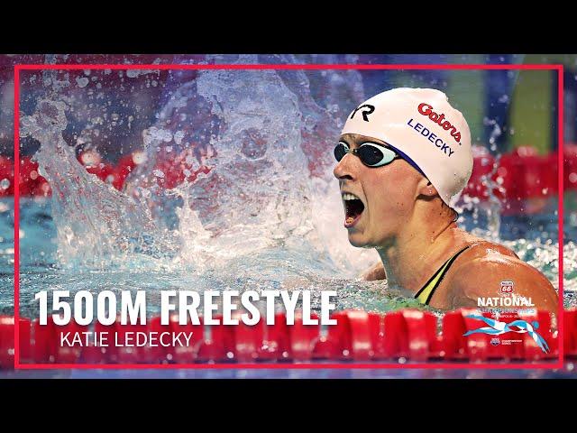 Katie Ledecky Owns The Top 15 Times In Women's 1500M Freestyle | Phillips 66 National Championships