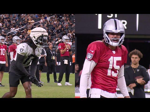 Las Vegas Raiders attract droves of local fans to open practice after Gardner Minshew is named QB1