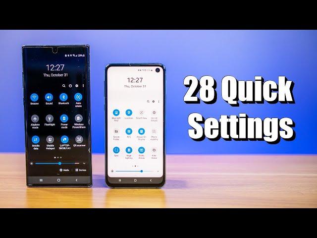 28 Samsung Galaxy S10 & Note 10+ Quick Settings