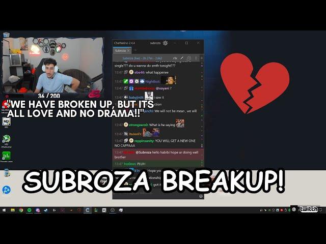 Subroza announces his breakup with his girlfriend