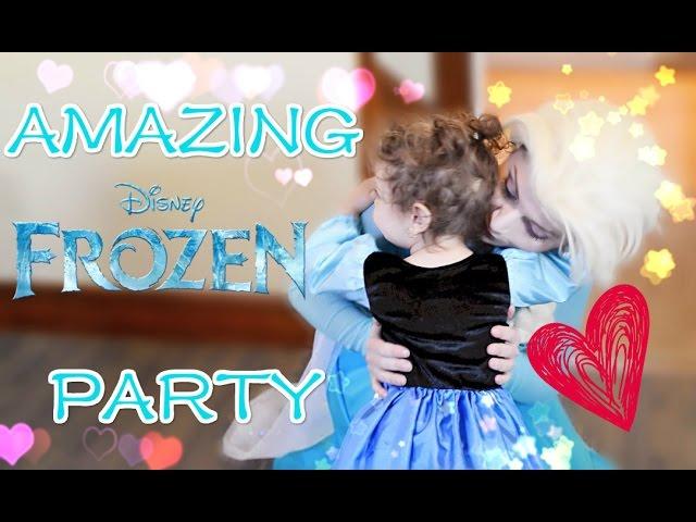 AMAZING FROZEN PARTY and ELSA CAKE