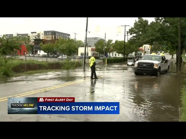 Durham neighborhoods see major flooding from tropical storm Helene