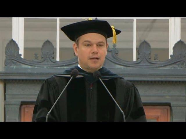 Matt Damon's full commencement address at MIT