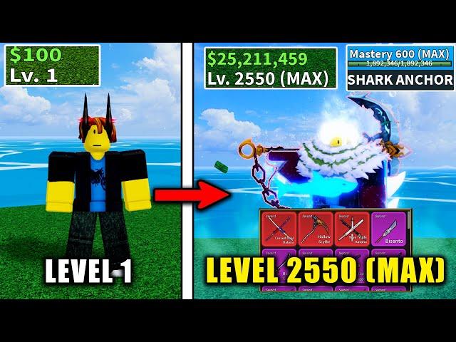 Beating Blox Fruits as Noob Bacoon | Full Shark V4 Awakened | Using Every Sword In Blox Fruit