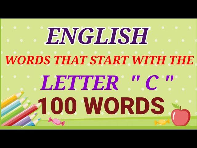 Words That Start with Letter C