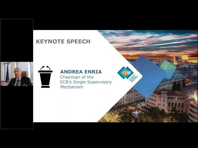 ECB's Andrea Enria keynotes the EBF High-Level Public Dialogue - Banking Beyond the Pandemic