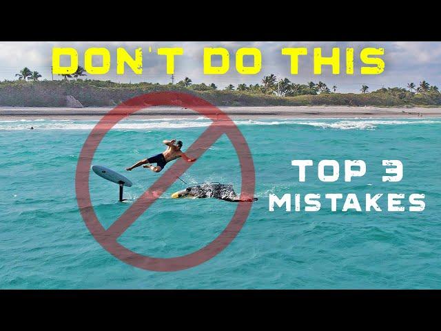 3 mistakes you do when trying to get up on foil | How to Wing Foil