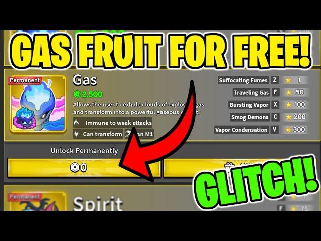 HOW TO GET GAS FRUIT FOR FREE IN BLOX FRUITS!