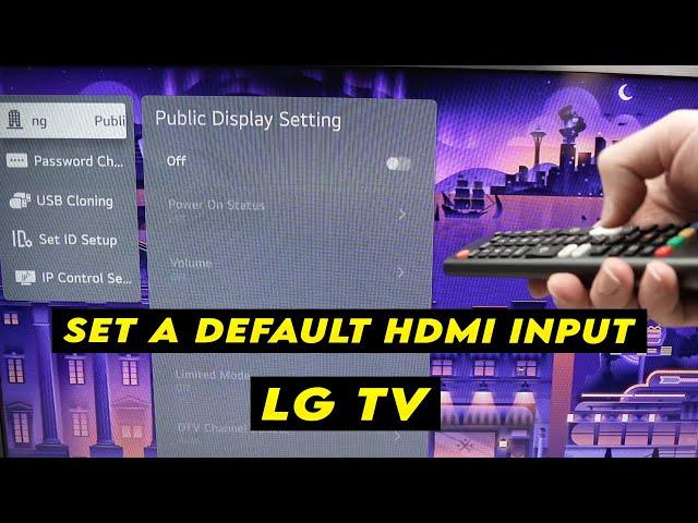 LG Smart TV: How to Change the Default HDMI Input