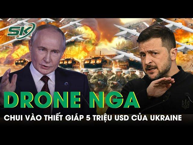 Video cận cảnh drone cáp quang Nga lao vào thiết giáp 5 triệu USD của Ukraine ở Kursk | SKĐS