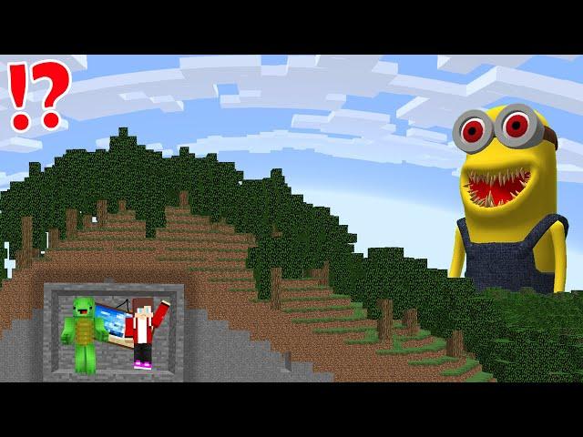 MinionEXE vs JJ and Mikey mountain bunker! – Maizen