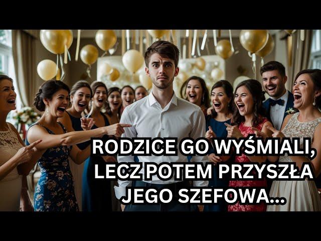 Jego rodzice upokorzyli go na weselu, ale jego szefowa-milionerka wyjawniła sekret, który zaskakuje!
