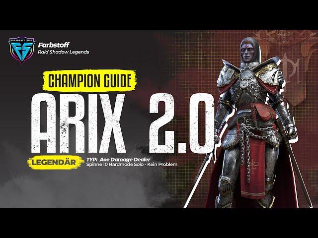 Raid: Shadow Legends - Champion Update Guide - Arix 2.0 - Das AOE Monster - Spinne 10HM Solo