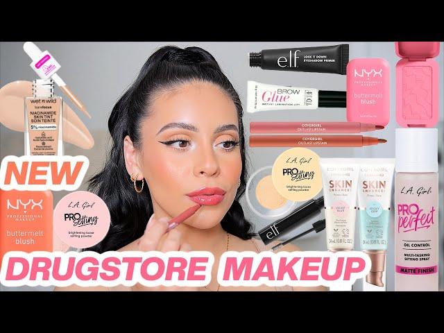 NEW Drugstore Makeup Tested  First impressions + Full day wear test!