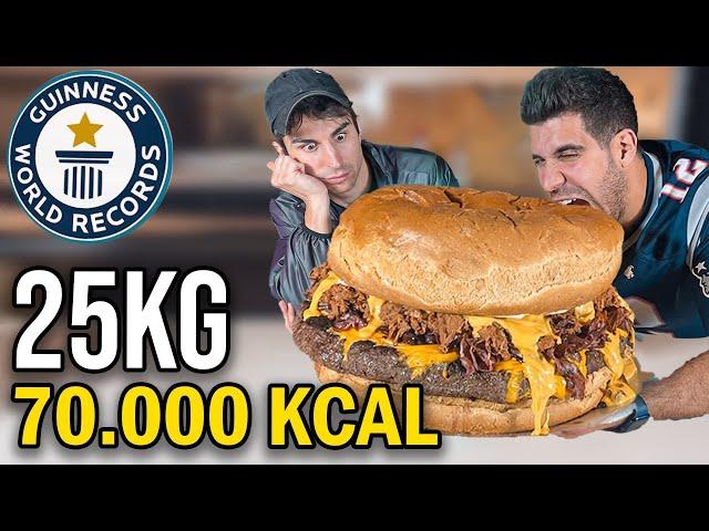 HO CUCINATO UN HAMBURGER DA 25 KG - GUINNES WORLD RECORD