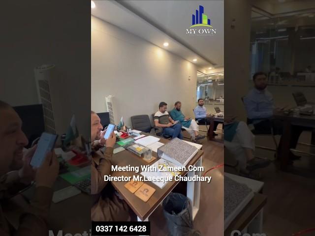 Meeting With Zameen.Com Senior Director Mr.Laeeque Chaudhary...!