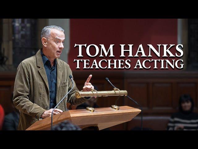 Oscar winning actor & writer Tom Hanks gives the Oxford Union an acting lesson