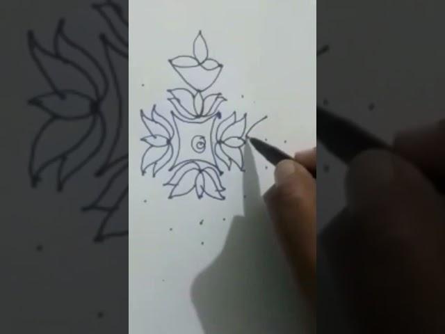 simple daily design 9to1 #J.S Rangoli 