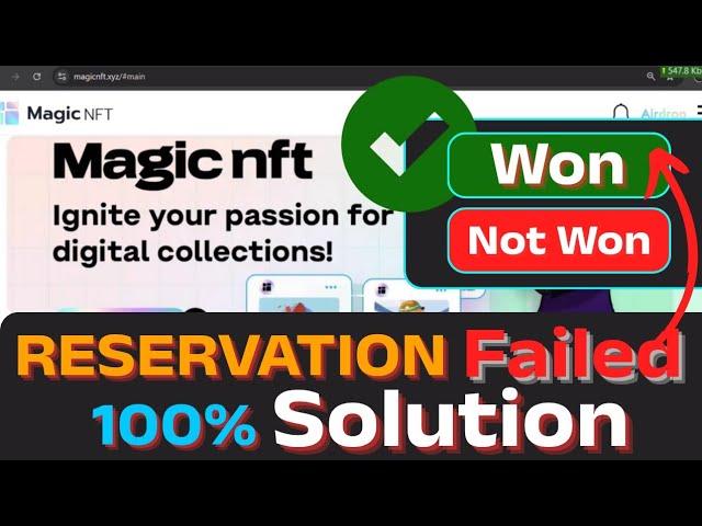 Magic NFT Reservation Problem Solved!  Full Step-by-Step Guide (2025)_MAGIC NFT NEW UPDATE TODAY