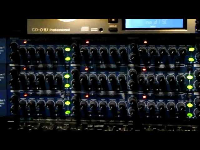 Audio equipment overview - FOH rack 2/2 (gates, EQ, CD-Player) - Stage Left Audio