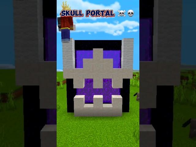 Minecraft Skull Portal #shorts #minecraftpe #minecraft #viral #shortvideo #netherportal