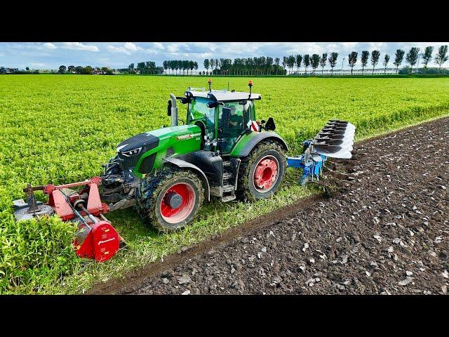 Ploughing Cover Crop | FENDT 942 vario + Lemken Juwel 10 7 furrow on-land plough | v Peperstraten