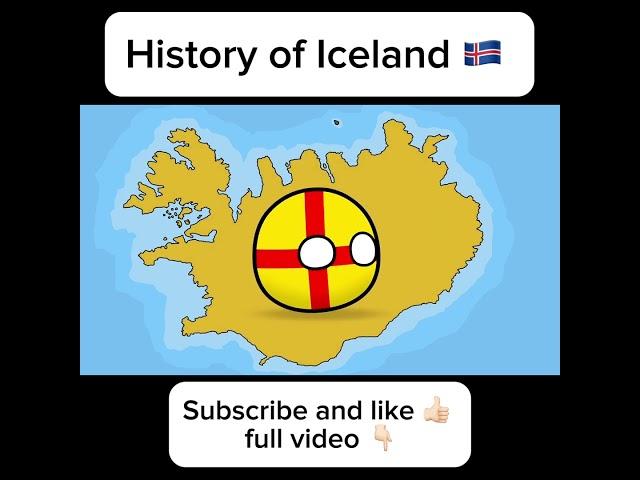 Countryballs - History of  Iceland  #countryballs #history #geography #map #iceland  #europe #ww2