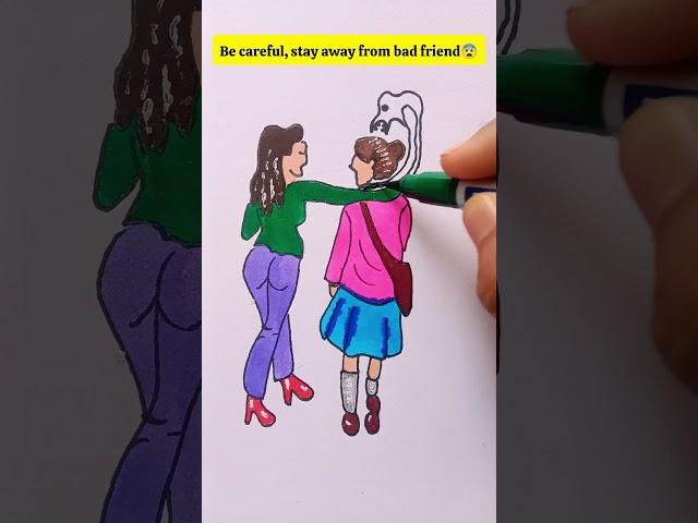 Fake Friendship#art #sad #story #moralstories #shorts #youtubeshorts