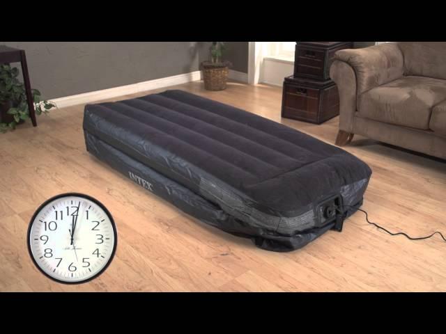 Intex Twin Air Bed Mattress with Built-In Electric Pump