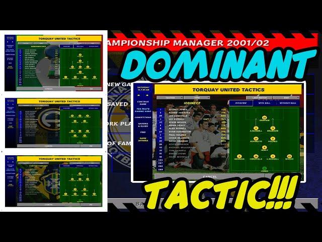 Championship Manager 01/02 | Iodine Formation & Tactics