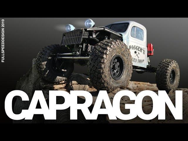 1st run of the Capragon | Axial Capra + Proline Dodge Power Wagon body