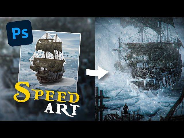 Frozen Ship | Photo manipulation speed art