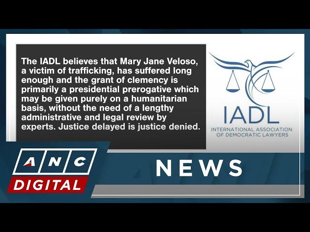 Group of int'l lawyers seeks absolute pardon for Mary Jane Veloso | ANC