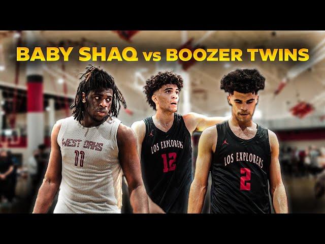 Boozer Twins go up against BABY SHAQ | someone gets DUNKED ON!?!?