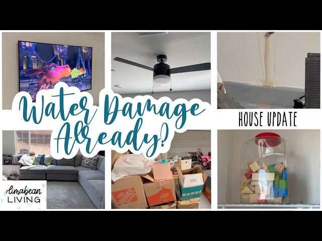 Water Damage Already?!? | KB HOMES NEW BUILD | House Update