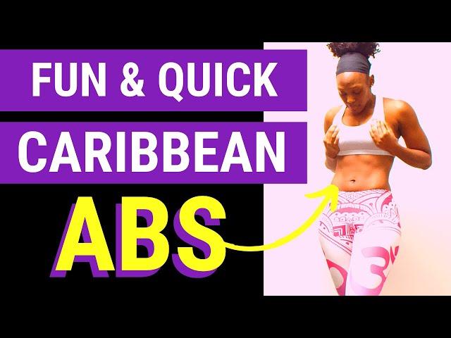 Quick and fun CARDIO ABS dance workout | Caribbean-inspired 