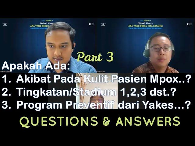 QUESTIONS & ANSWERS VIRUS Mpox (Narsum: dr Robert Sinto, Sp.PD)