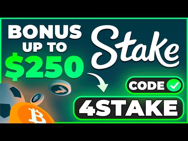 STAKE PROMO CODE: 4STAKE up to $250 FREE BONUS to DEPOSIT & 5% RAKEBACK