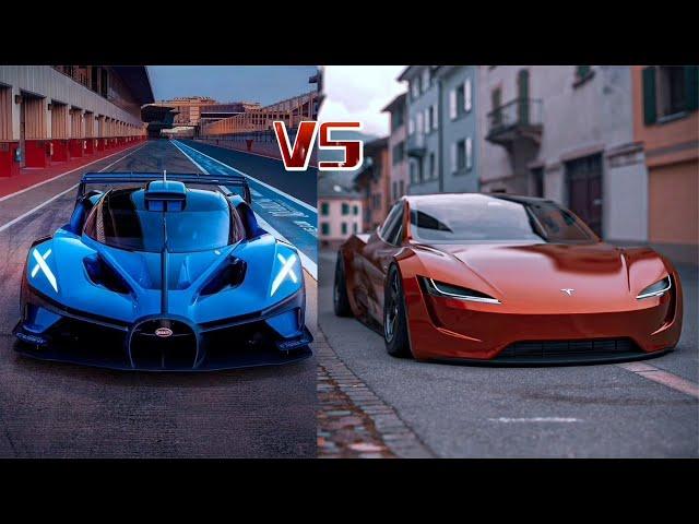 布加迪Bolide VS 特斯拉Roadster，谁才是速度之王？