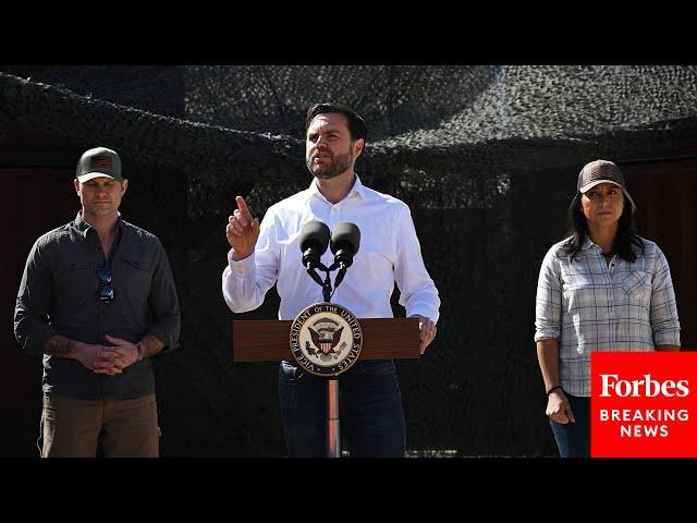 BREAKING NEWS: JD Vance, Pete Hegseth, And Tulsi Gabbard Hold Press Briefing At U.S.-Mexico Border