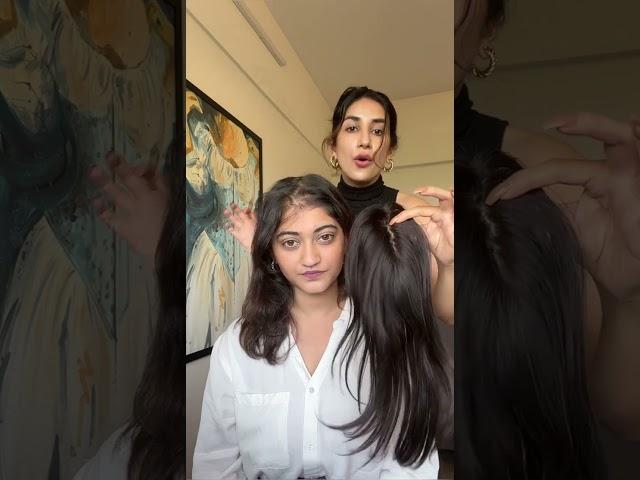 How to set a “Hair Topper” for a natural look? | Nish Hair Extensions