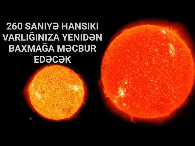 260 saniyə hansıki varlığınıza yenidən baxmağa məcbur edəcək, ( Kayinat hakında Anonim Faktlar )