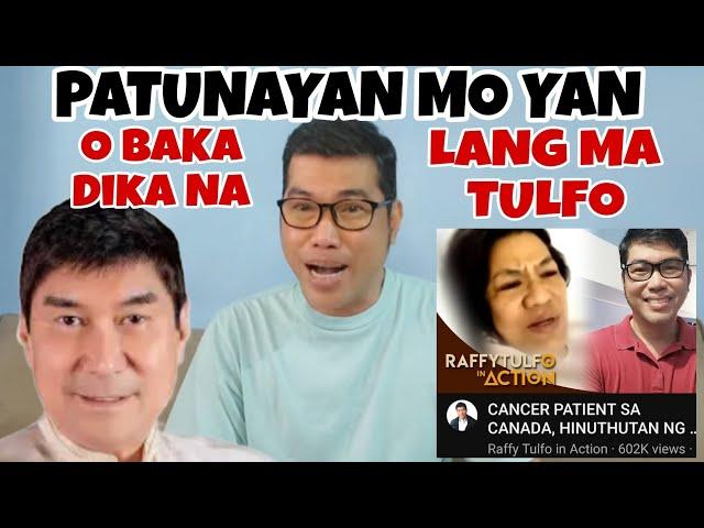 SANGKAY LABAS MO EBIDENSYA MO | HINDI NA TULFO BAGSAK MO