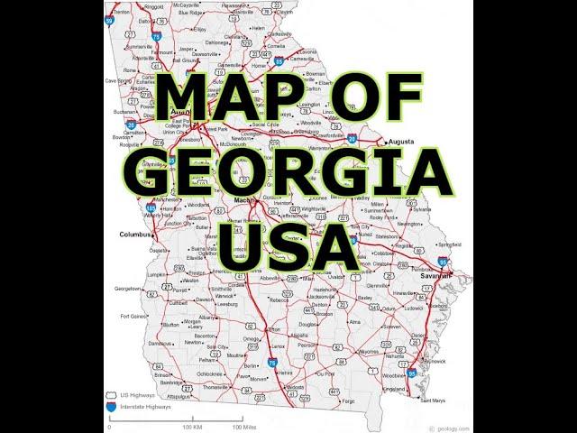 MAP OF GEORGIA USA