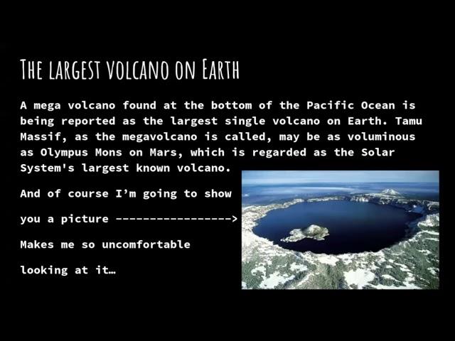Volcanic Eruptions -Лора Баркалова 5Б клас