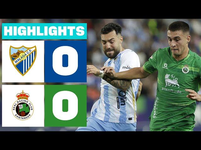 MÁLAGA CF 0 - 0 REAL RACING CLUB I HIGHLIGHTS LALIGA HYPERMOTION