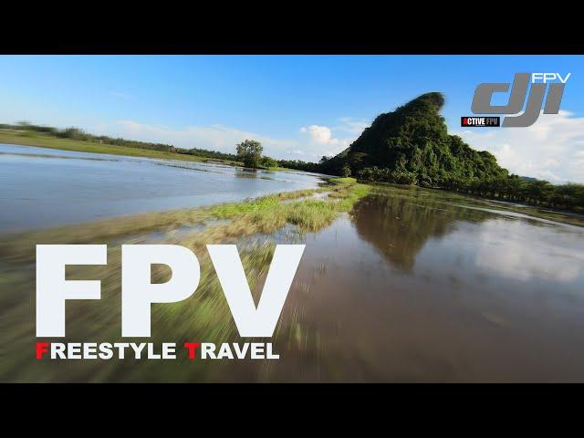 DJI FPV FREESTYLE TRAVEL [2 MOUNTAINs] - FOOTAGE [4K] & RATES SETTING. FPV THAILAND